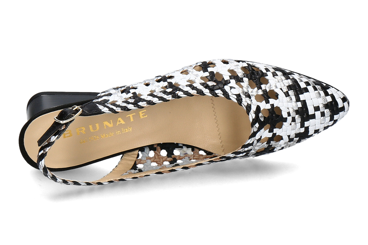 Brunate Slingpumps WOVEN OPTICAL- nero_222000254_4