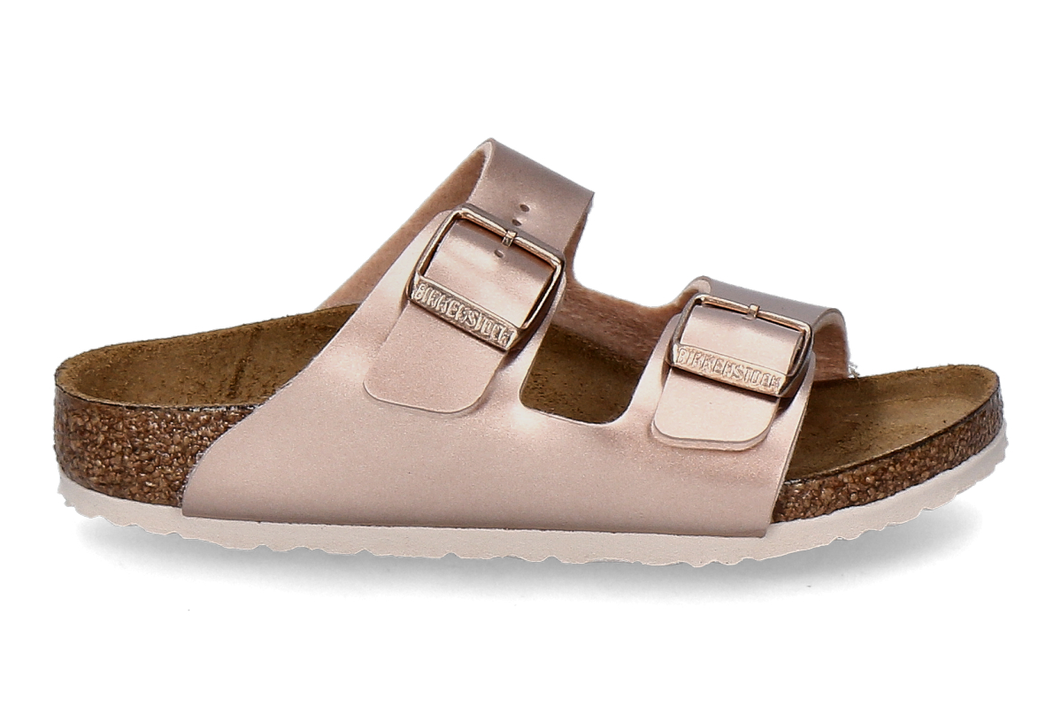 Birkenstock Mädchen- Pantolette ARIZONA BS II SCHMAL- rosa metallic
