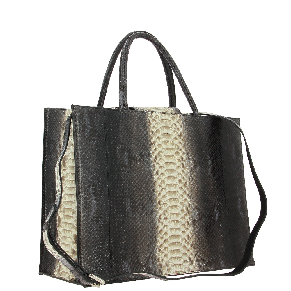 Ghibli Shopper PITONE BLACK BEIGE 765