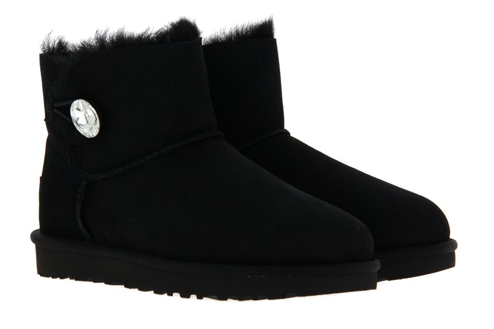 UGG Australia Boots MINI BAILEY BUTTON BLING BLACK (40)