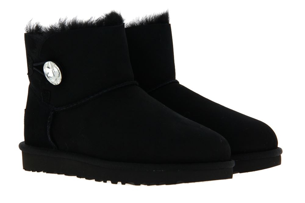 UGG Australia Boots MINI BAILEY BUTTON BLING BLACK (41)