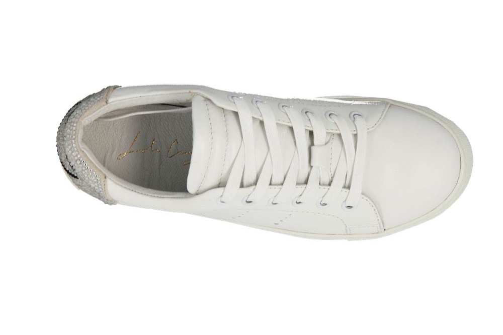 Lola Cruz Sneaker SMILEY WHITE SILVER (36)