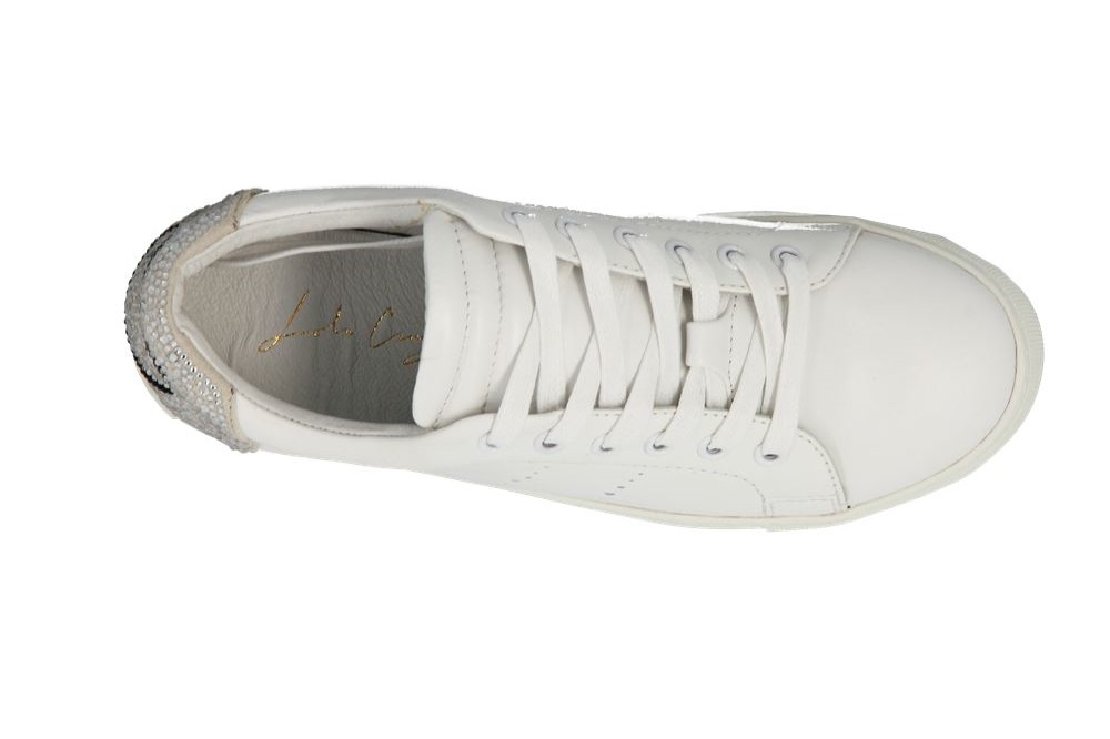 Lola Cruz Sneaker SMILEY WHITE SILVER (39)