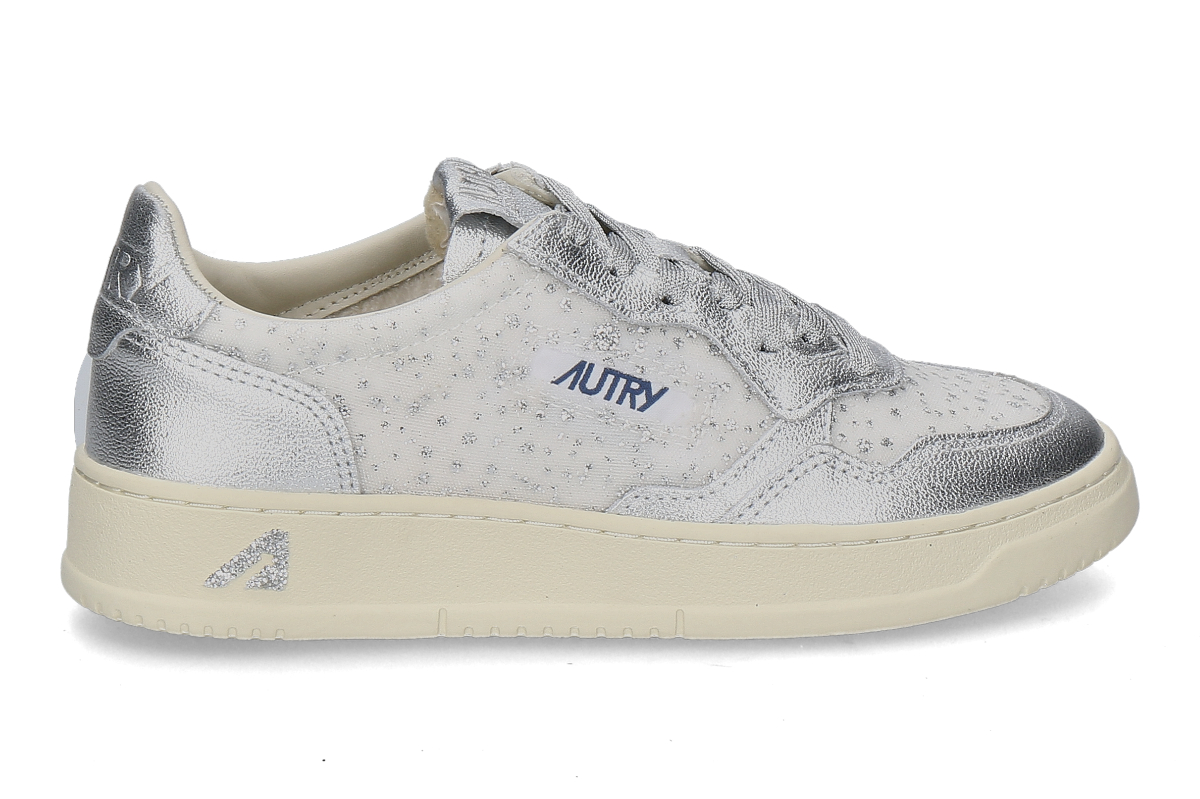 Autry Damen-Sneaker MEDALIST FABRIC/LAM FM01- white/silver