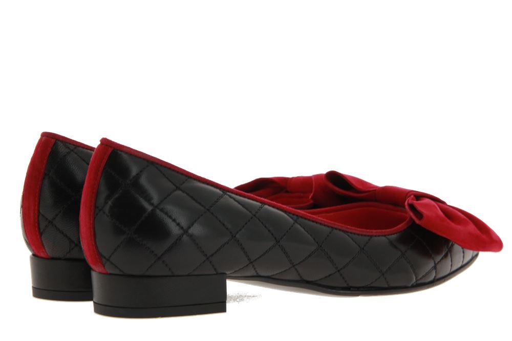 Pas de rouge Slipper JANET2 NAPPA NERO CAMOSCIO ACERO (36)