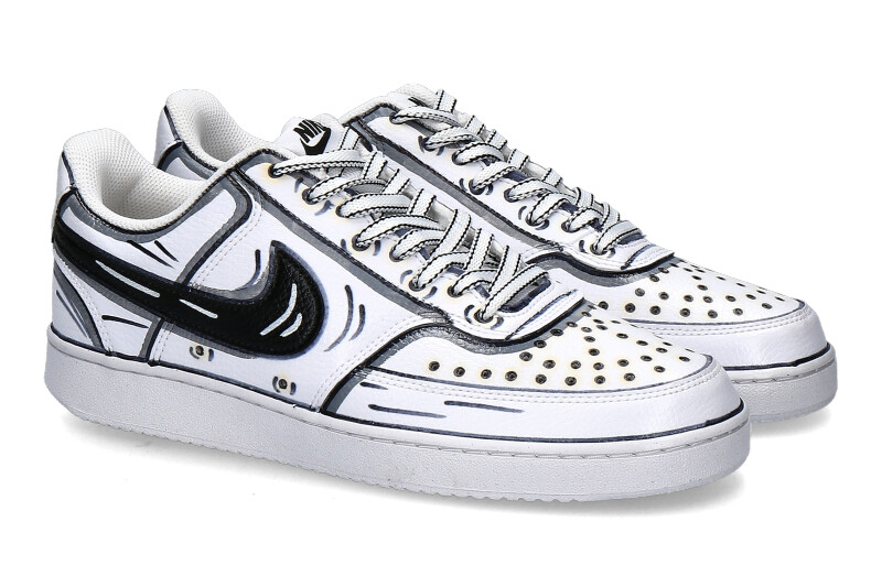 Nike by BallodaSola Sneaker CARTOON BLACK WHITE