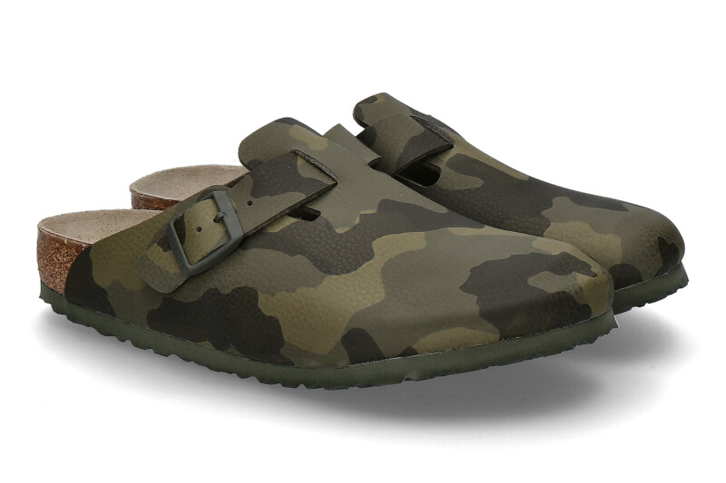 Birkenstock Clogs BOSTON NORMAL DESERT SOIL- camoflage green