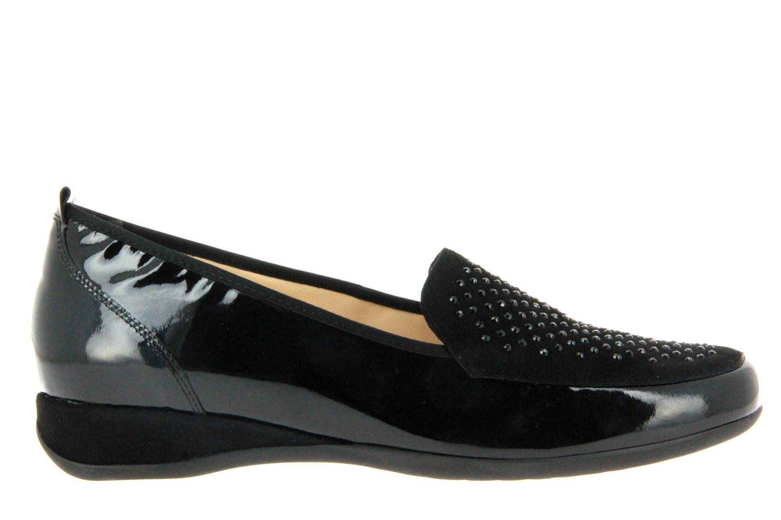 Hassia Slipper PETRA ANILLACK LEATHER BLACK (41)