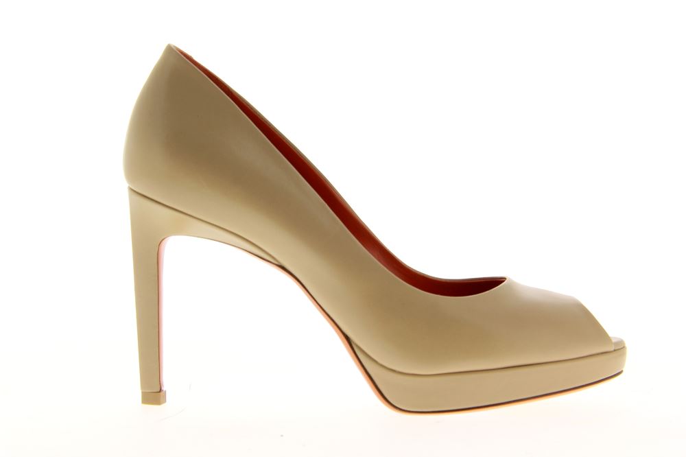 Santoni Peeptoe LEATHER BEIGE (36) Santoni Peeptoe LEATHER BEIGE (36)