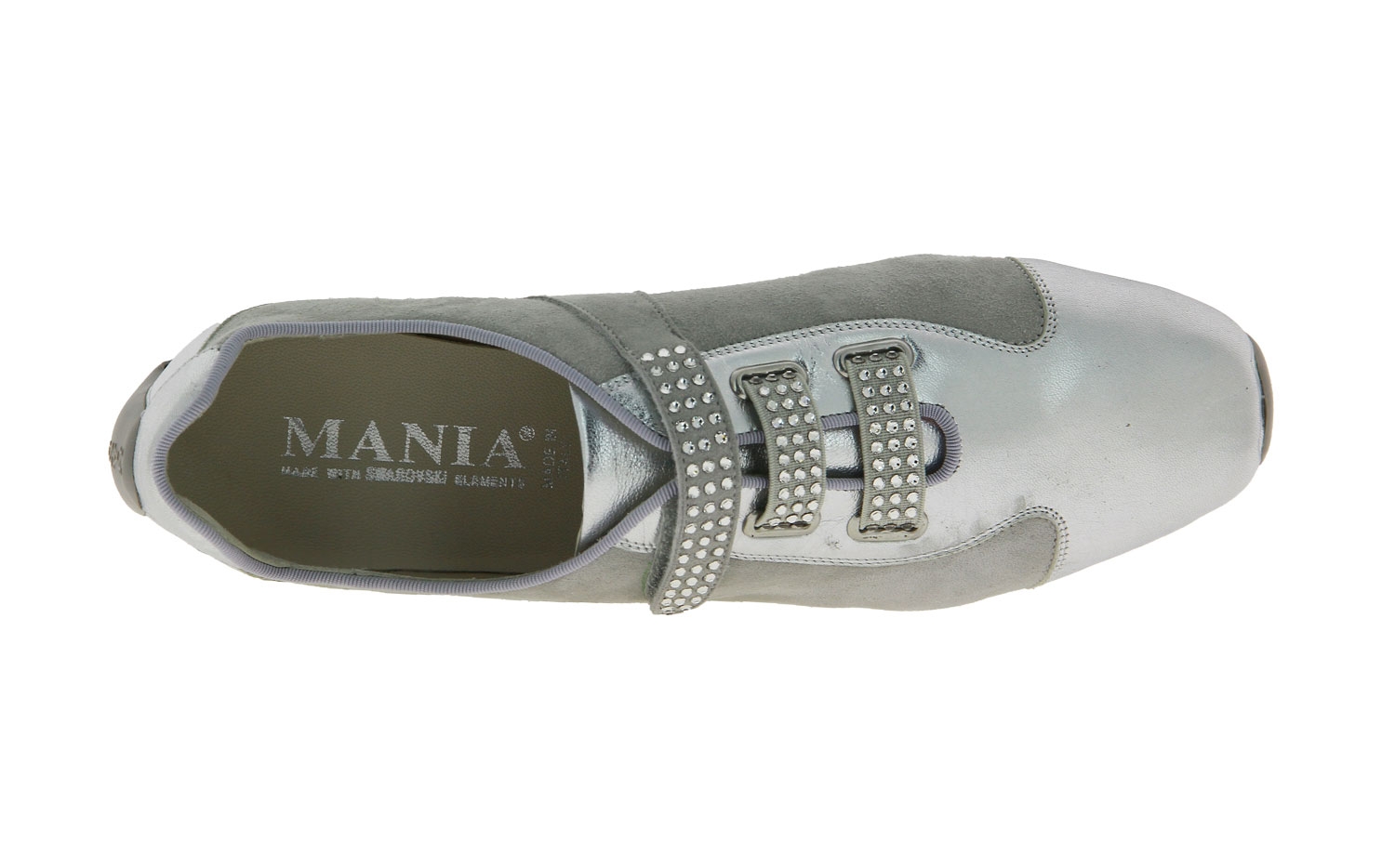 Mania Sneaker ARGENTO CAMOSCIO CRYSTAL (38)