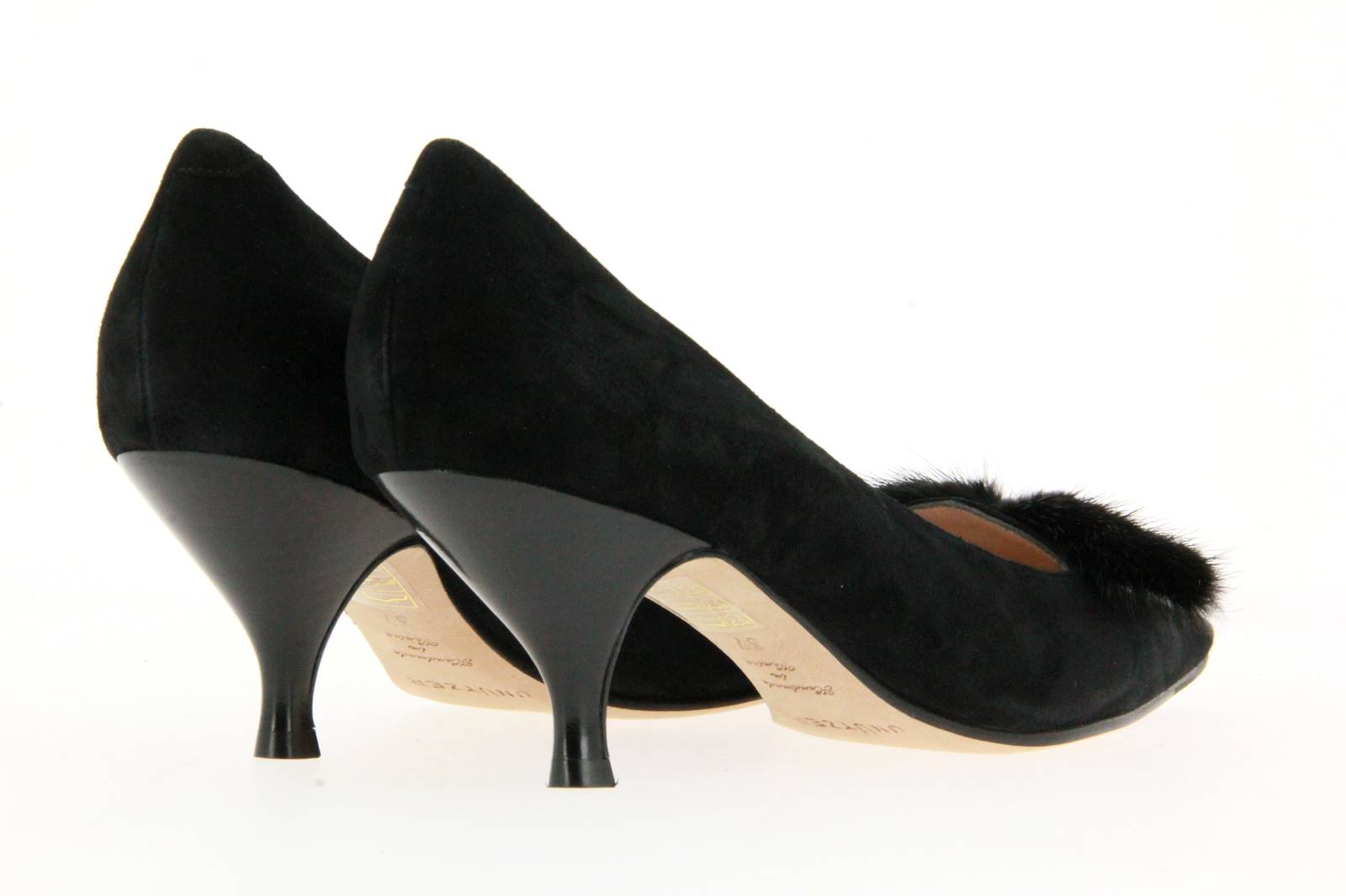 Unützer Pumps CAMOSCIO VELUKID NERO (37 )
