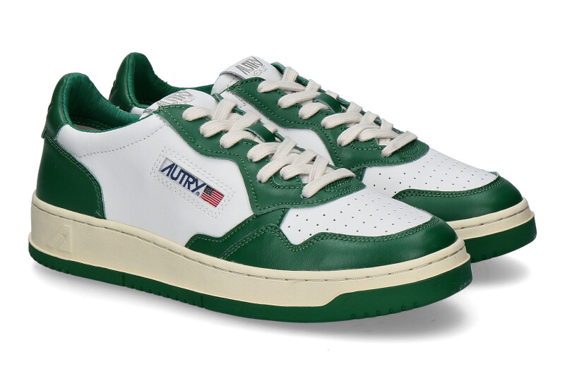 Autry Herren- Sneaker 01 LOW MEDALIST WB03- white/green