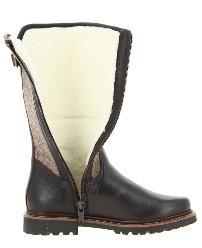 Dirndl + Bua Stiefel gefüttert PANIOLO LODEN MORO (37½)