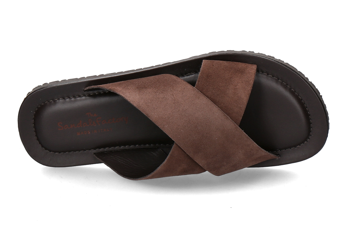 The Sandals Factory by Emozioni Pantolette CASTORO M7163- dunkelbraun_171300012_5