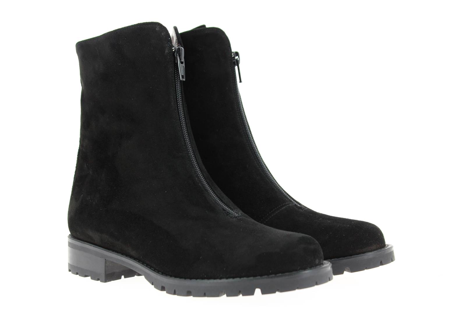 Gabriele Stiefelette gefüttert VELOUR NERO ZIP (41)