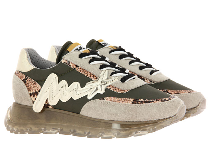 Meline Sneaker VELOUR NOCE IDRO MILITARE ROCCIA (37 )