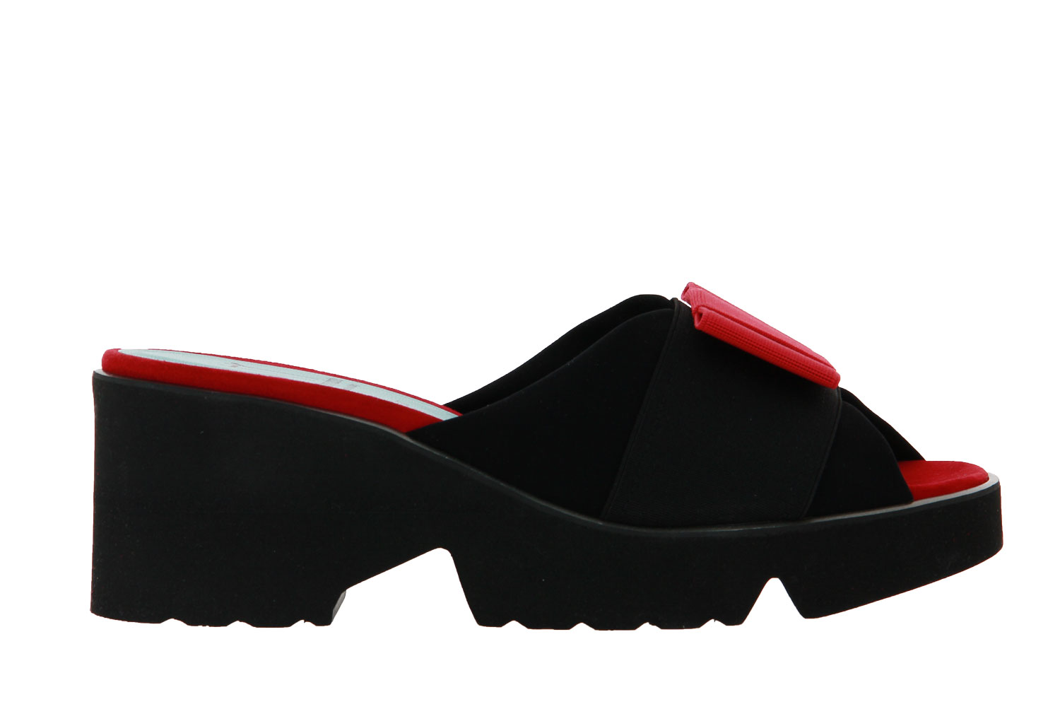 Thierry Rabotin Pantolette BALTIC CAMOSCIO NERO ROSSO (42)