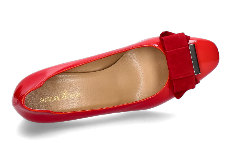 ScarpaRossa Pumps VERNICE ROSSA CAMOSCIO ROSSO (40½)