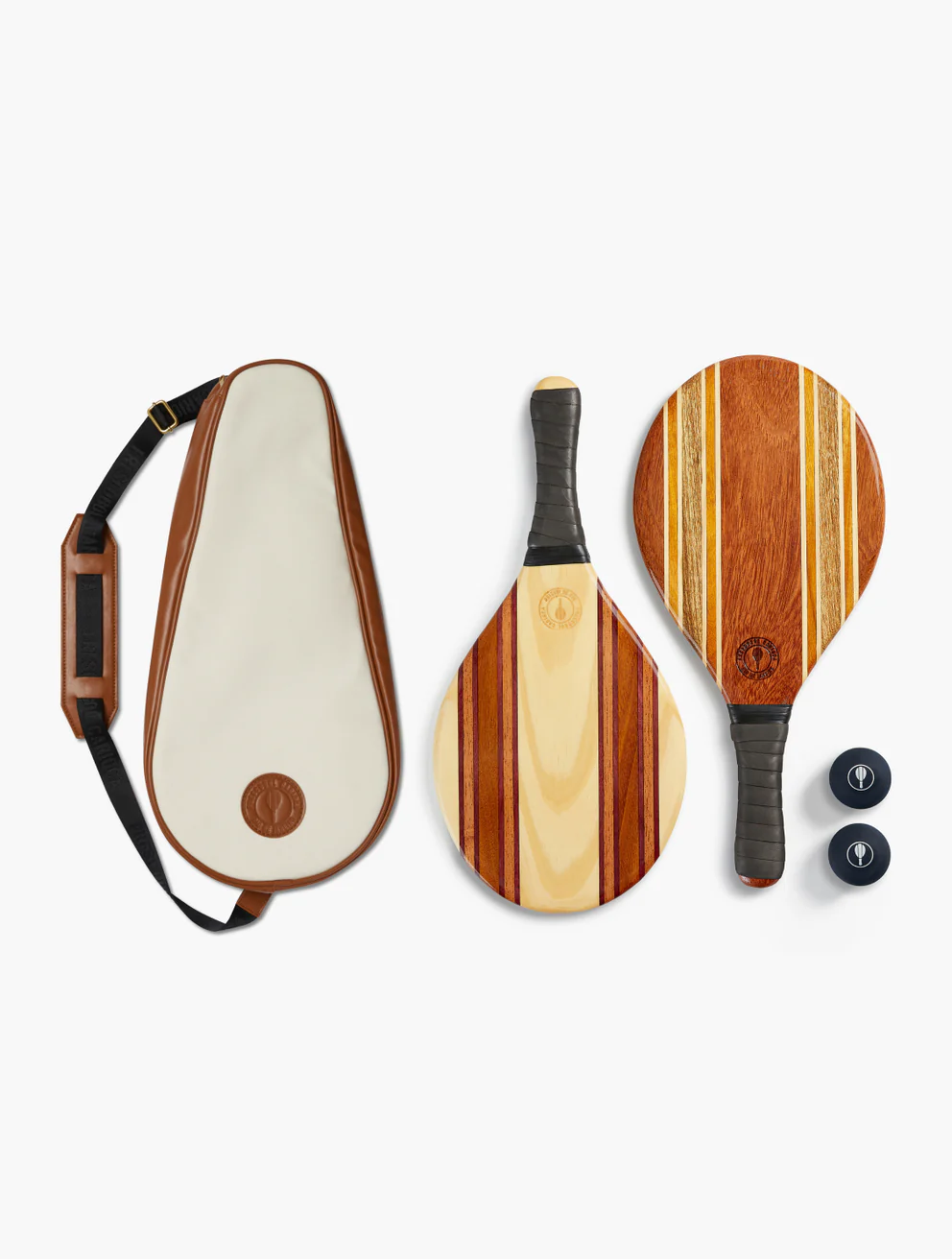 Frescobol Carioca Tennisschläger LEBLON BEACH BAT SET- schwarz Frescobol Carioca Tennisschläger LEBLON BEACH BAT SET- schwarz