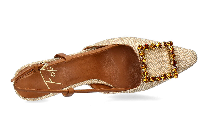 Roberto Festa Slingpumps STEFI RAFFIA PAGLIA CUOIO ZN8004