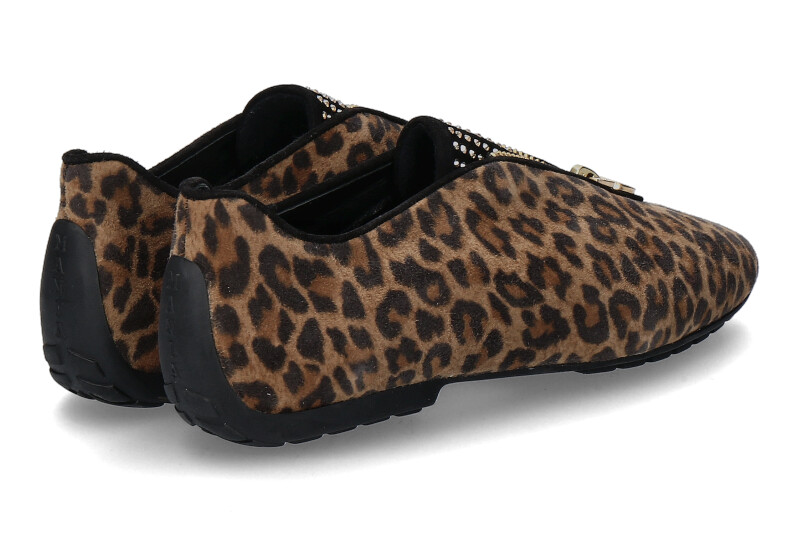 Mania Slipper CAMOISCO LEOPARDINO SWAROVSKI (38½)