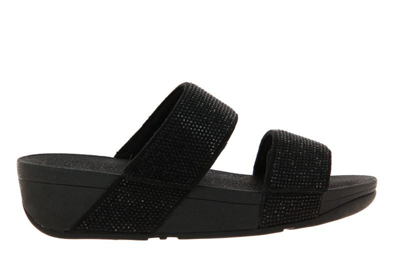 Fitflop Pantolette MINA CRYSTAL SLIDES BLACK (38)