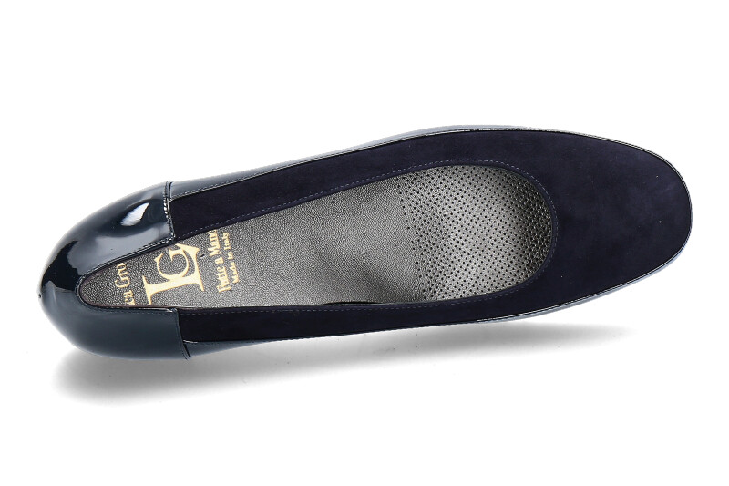 Bagnoli Slipper VERNICE BLU CAMOSCIO BLU (36½)