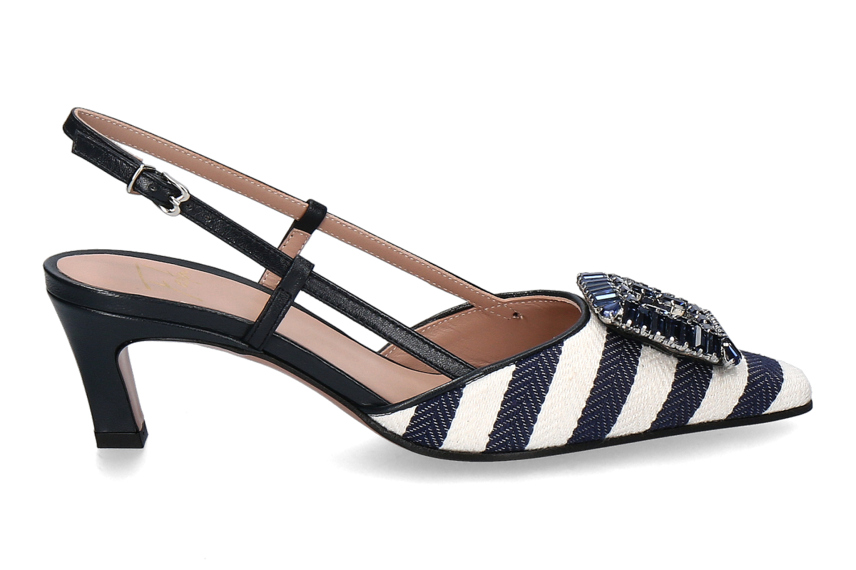 Roberto Festa Slingpumps JULIEN SUMMER- weiß/ navy