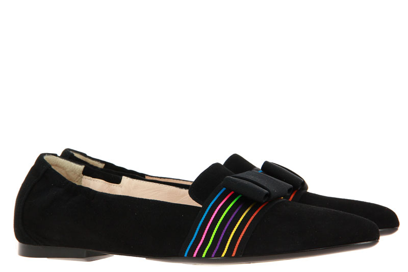 Peter Kaiser Slipper SADIN SUEDE SCHWARZ MULTI RIPS (37½)