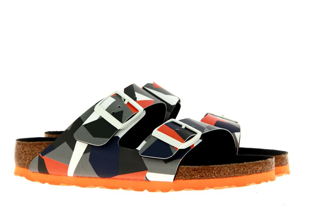 Birkenstock Pantolette ARIZONA SCHMAL ORANGE MULTI GRAPHIC (38)