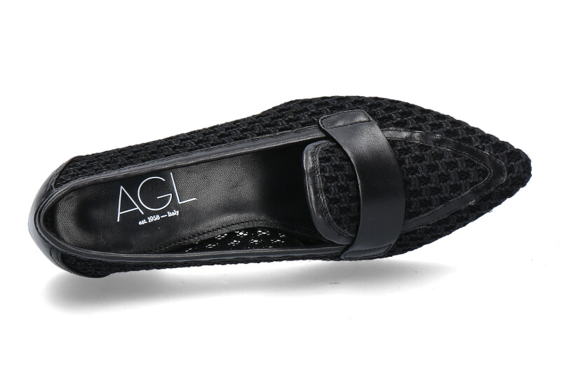 AGL Damen-Slipper BLANCA PLOTS schwarz