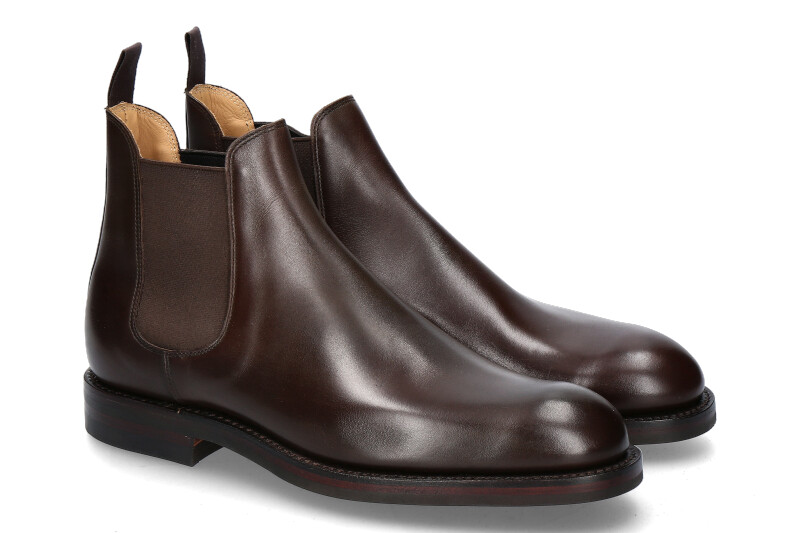 Crockett & Jones Boot CHELSEA 5 WAX CALF- dunkelbraun