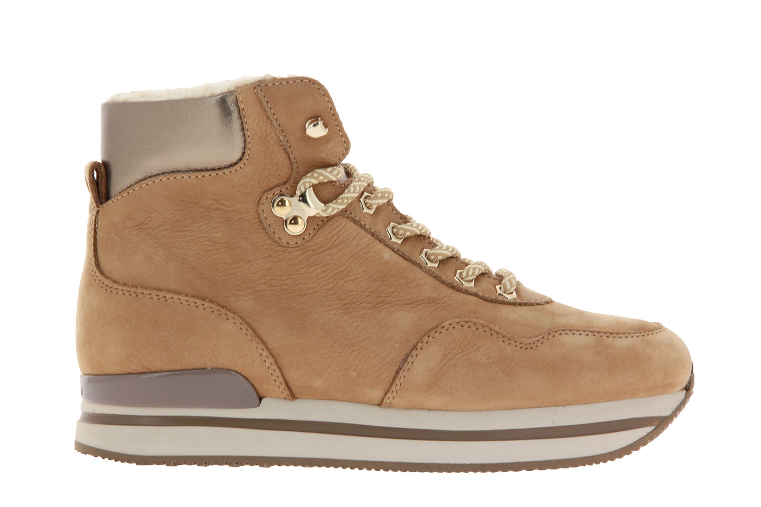 Hogan Schnürstiefelette RESTYLING WINTERY MID CUT HELLBRAUN (38½)