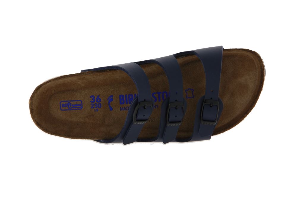 Birkenstock Pantolette FLORIDA SCHMAL BIRKO-FLOR BLUE (43) Birkenstock Pantolette FLORIDA SCHMAL BIRKO-FLOR BLUE (43)