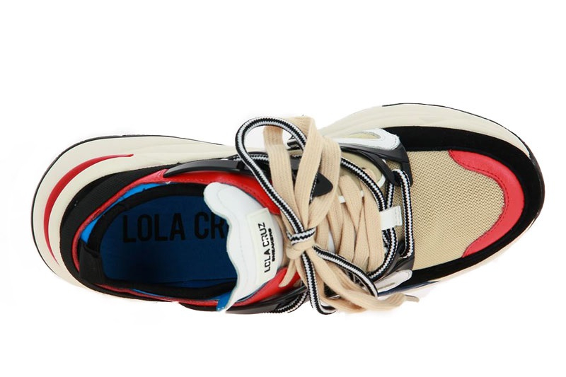 Lola Cruz Sneaker VELOUR MUlTICOLOR (38)