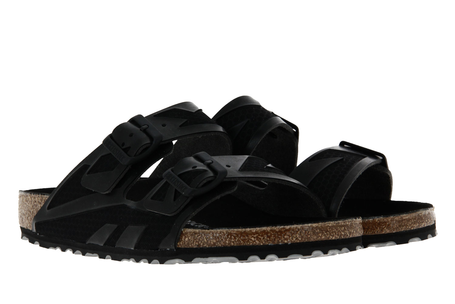 Birkenstock Pantolette NORMAL ARIZONA RUBBERIZED BLACK (40)