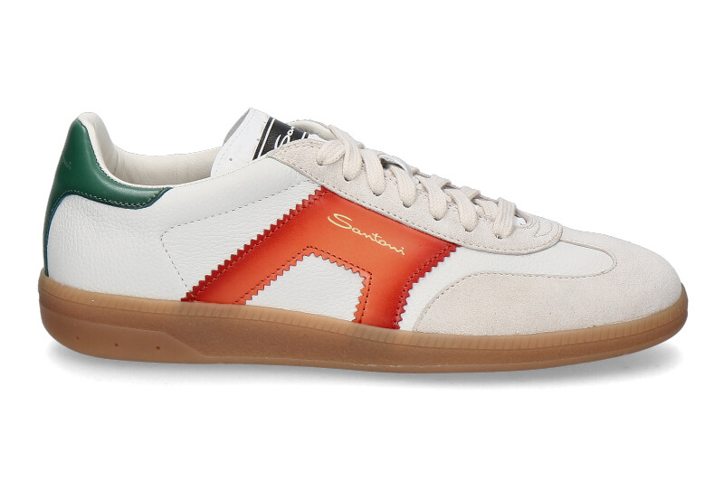 Santoni Damen-Sneaker OLYMPIC- weiss/orange/grün