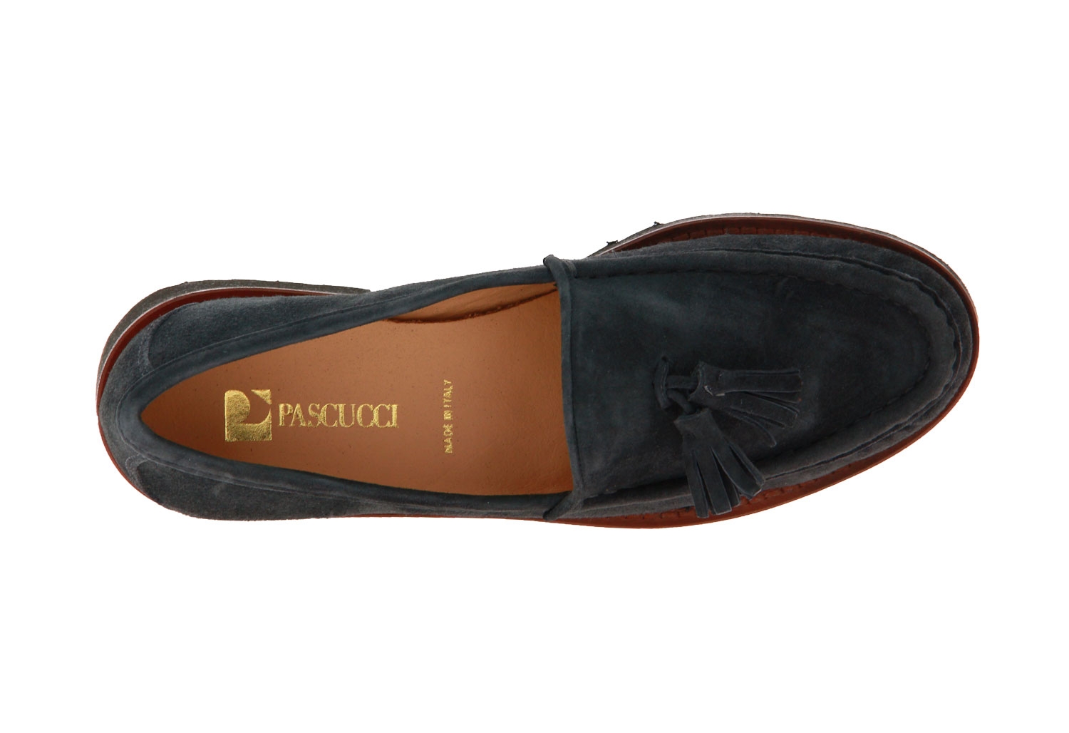 Pascucci Slipper CAMOSCIO GRIGIO XL BINA NOCCIOLA  (41)