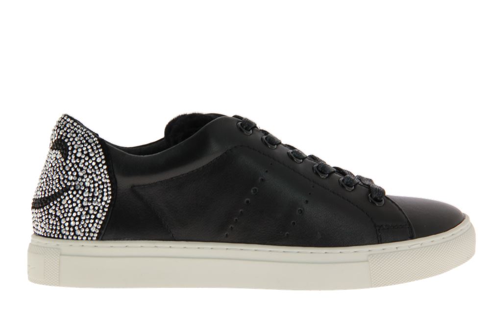 Lola Cruz Sneaker SMILEY BLACK SILVER (39)