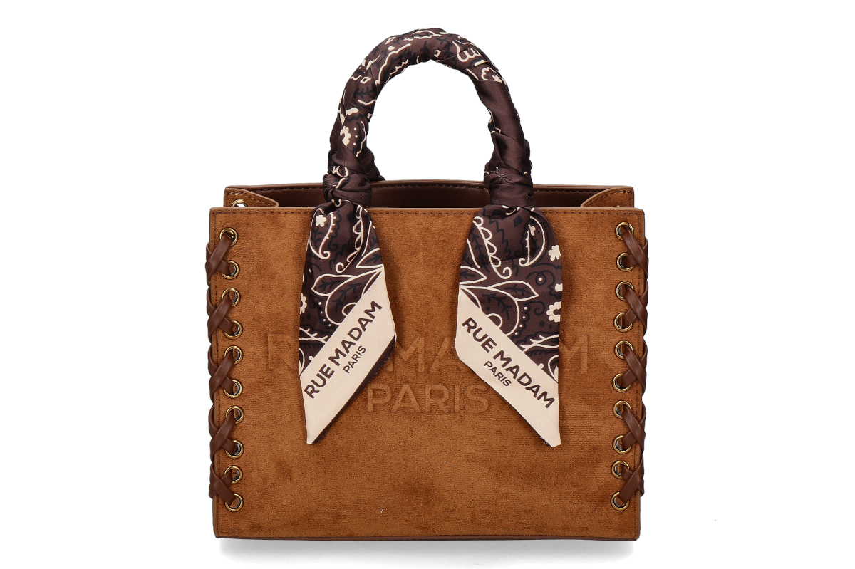 Rue Madam Tasche APACHE MINI TOTE SUEDE- brown/braun Rue Madam Tasche APACHE MINI TOTE SUEDE- brown/braun