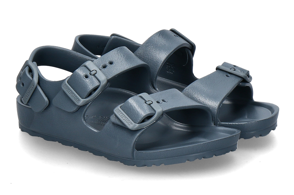 Birkenstock Kinder- Sandale MILANO EVA SCHMAL- basalt gray/ blau-grau