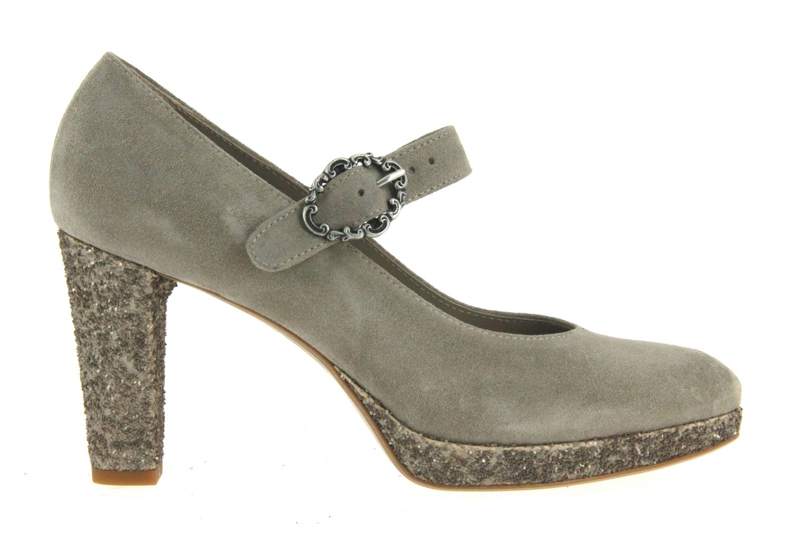 dirndl + bua Pumps ZIEGENVELOUR GLITTER NATUR (37 ) dirndl + bua Pumps ZIEGENVELOUR GLITTER NATUR (37 )