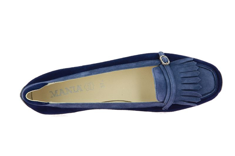 Mania Slipper VELOUR MARINE (38)