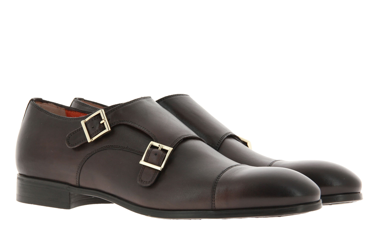Santoni Monk LEATHER DARKBROWN (44½) Santoni Monk LEATHER DARKBROWN (44½)