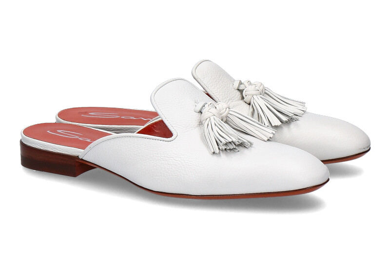 Santoni Pantolette CALF BIANCO (36) Santoni Pantolette CALF BIANCO (36)