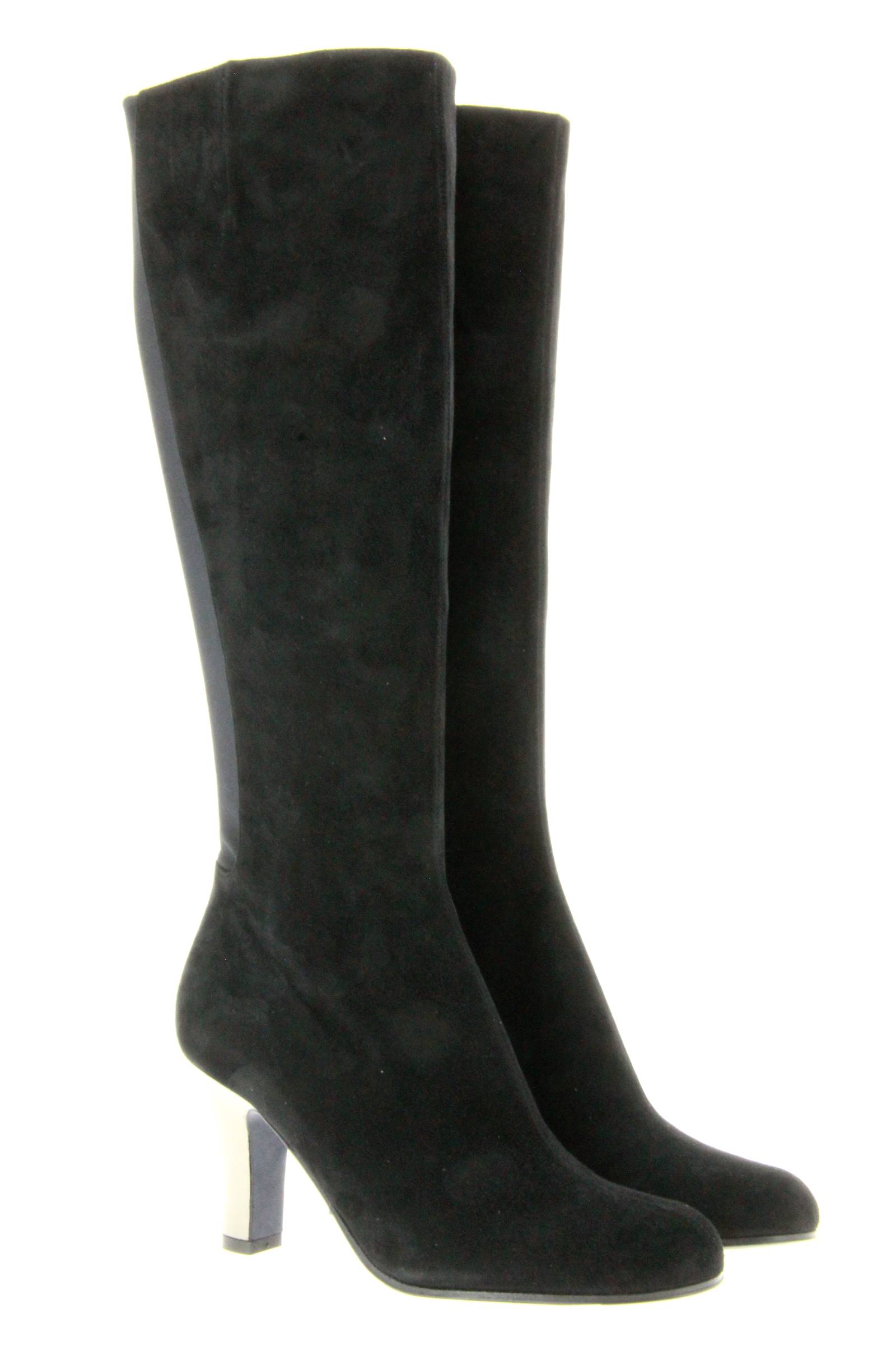 Thierry Rabotin Stiefel CAMOSCIO NERO (37 )