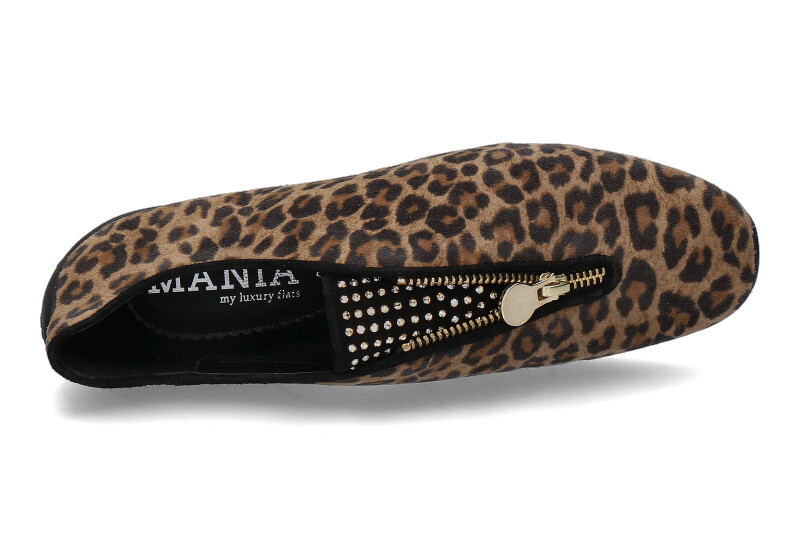 Mania Slipper CAMOISCO LEOPARDINO SWAROVSKI (38½)