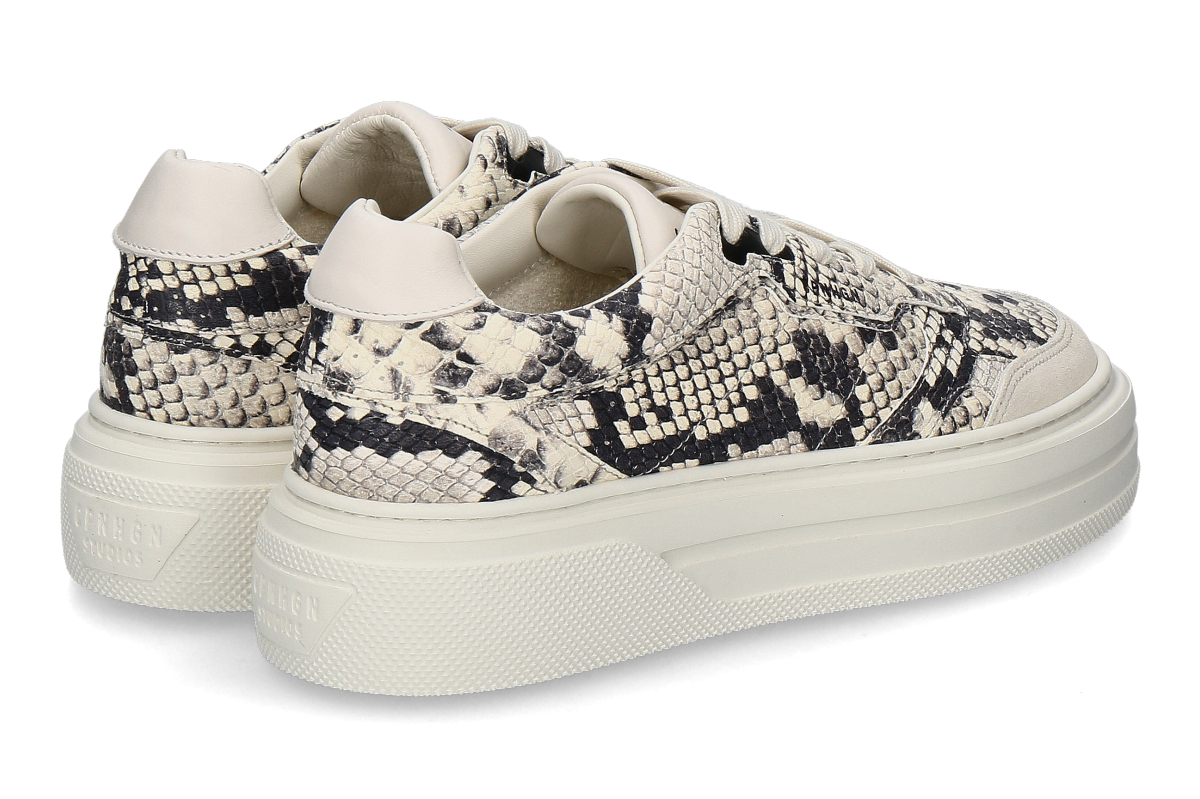 Copenhagen Studios Damen- Sneaker CPH191 LEATHER MIX- snake cream_232900540_2