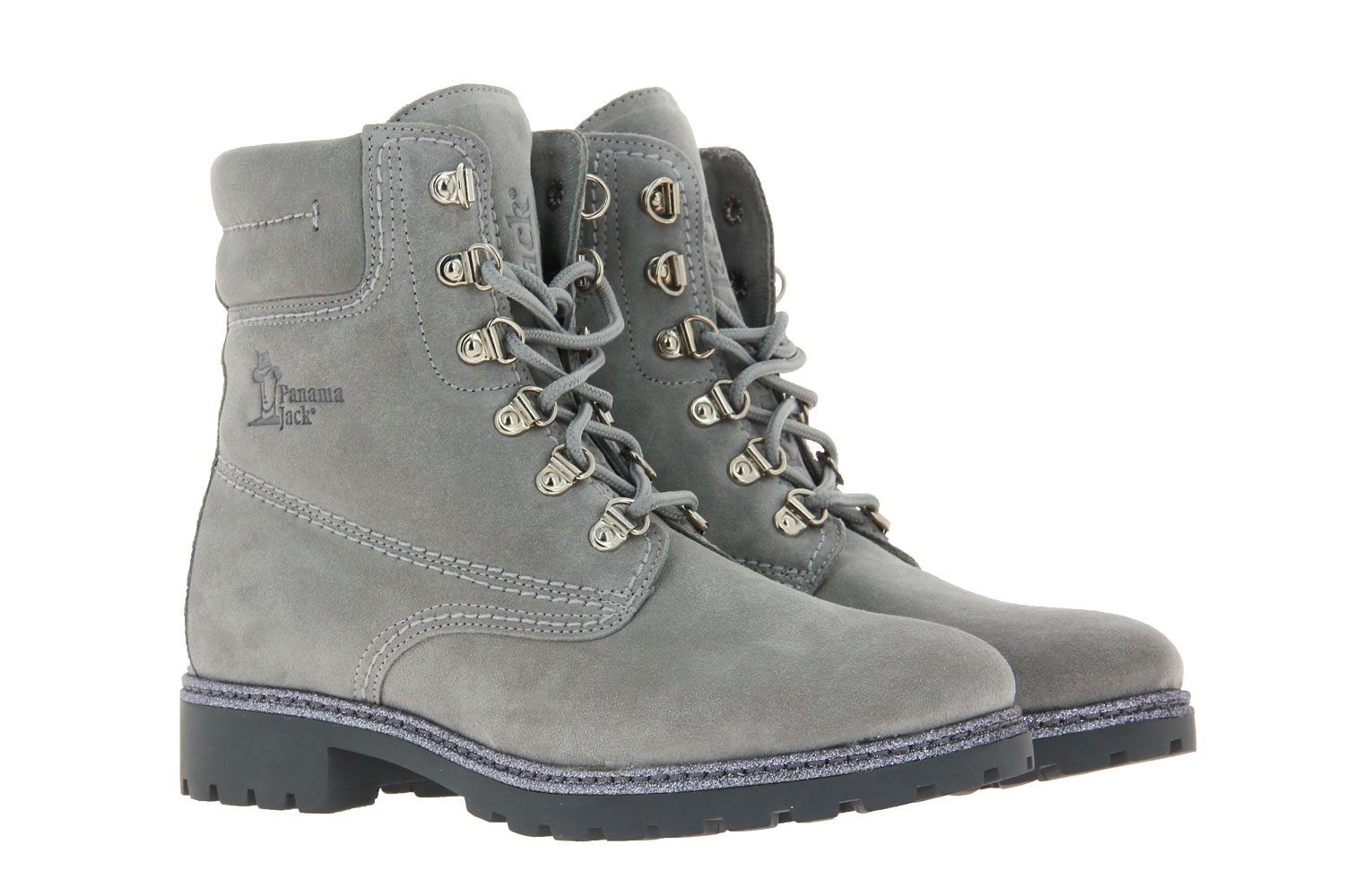 Panama Jack Stiefelette PANAMA 03 GLITTER B2 VELOUR GREY (42)