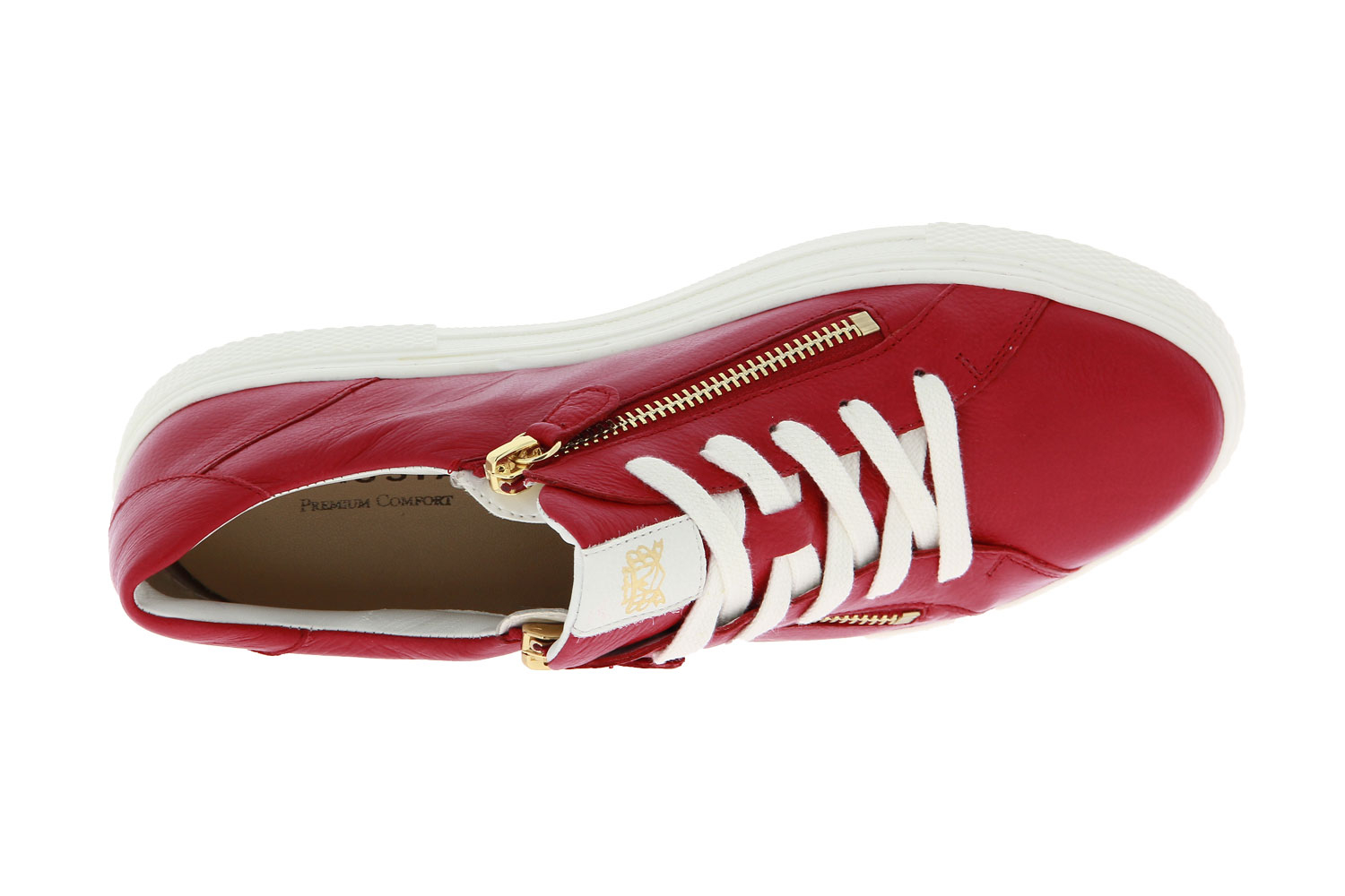 Hassia Sneaker BILBAO WEITE H CALF RED (38)